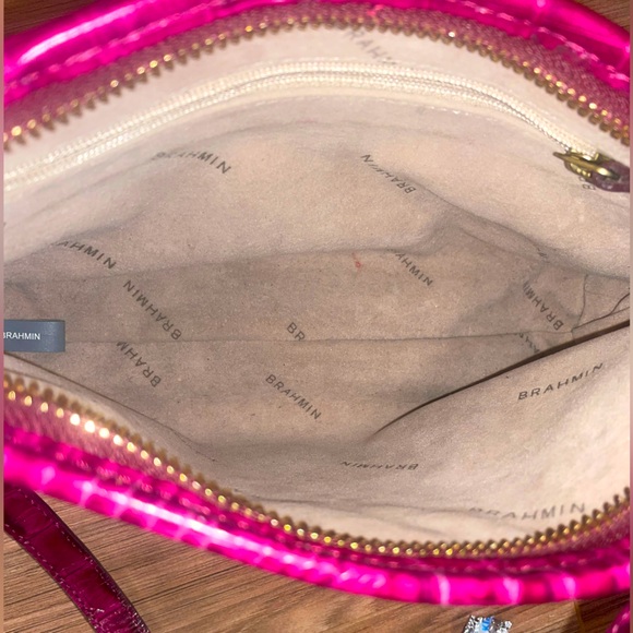Brahmin anytime mini shoulder bag fuschia magenta ? - Picture 9 of 10